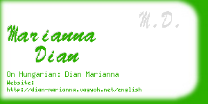 marianna dian business card